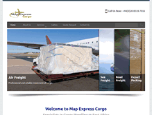Tablet Screenshot of mapexpresscargo.com